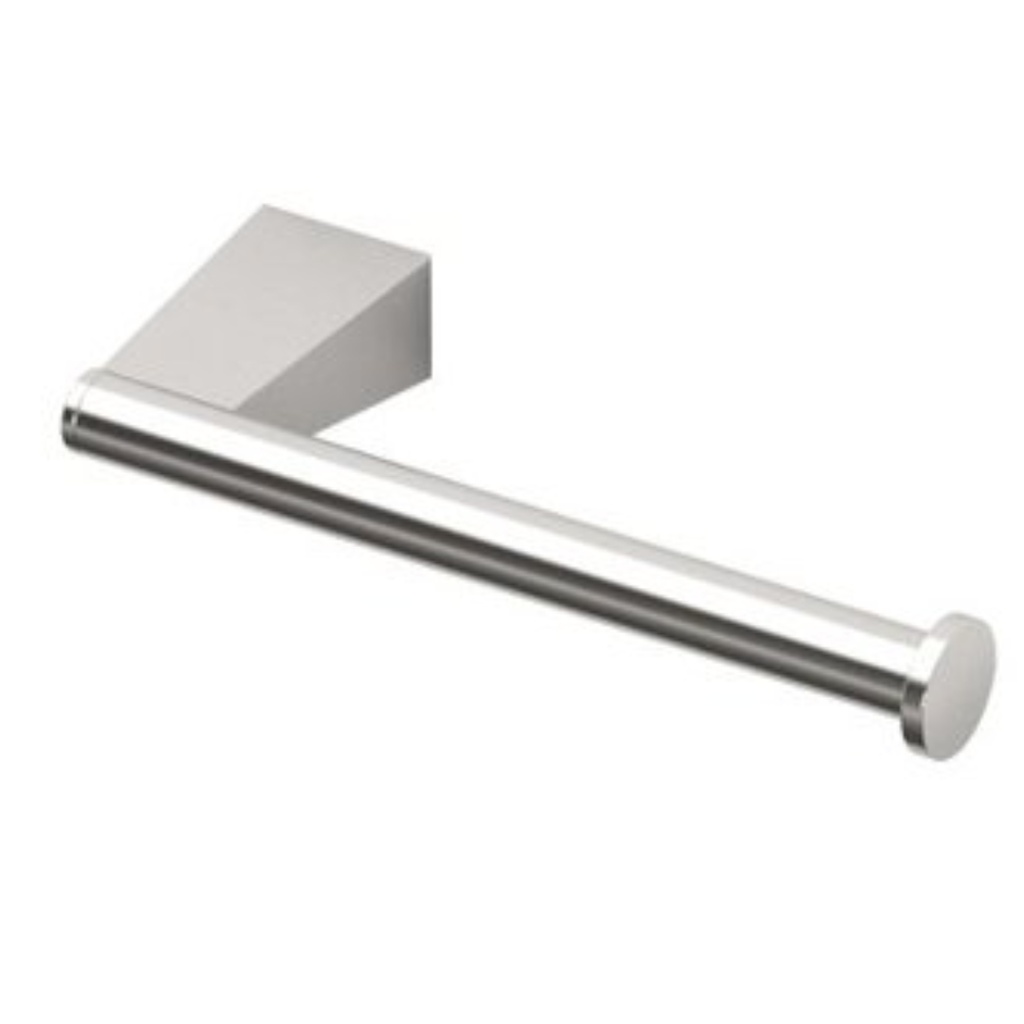Bleu Single Post Toilet Paper Holder in Satin Nickel