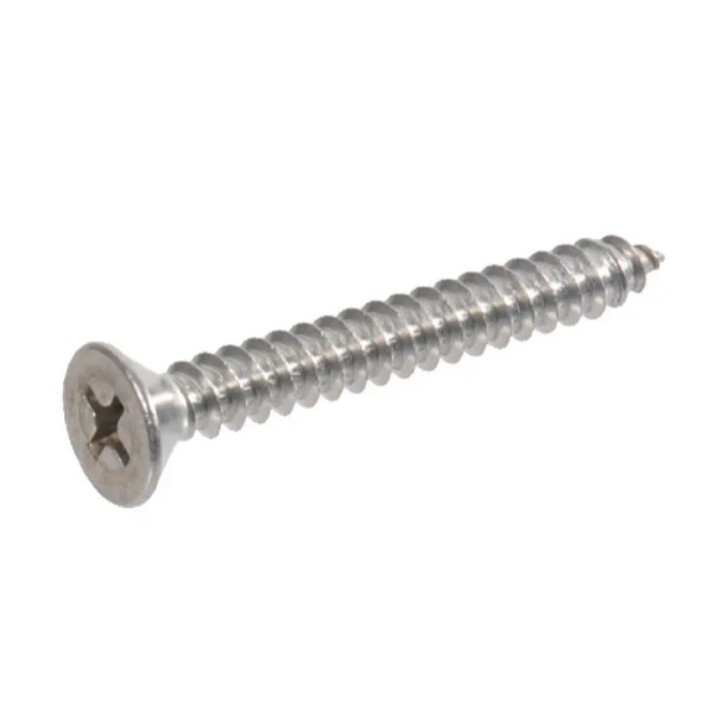 HILLMAN No. 8 Ga. X 1-1/2 in. L Phillips Flat Head Sheet Metal Screws 100 Pk