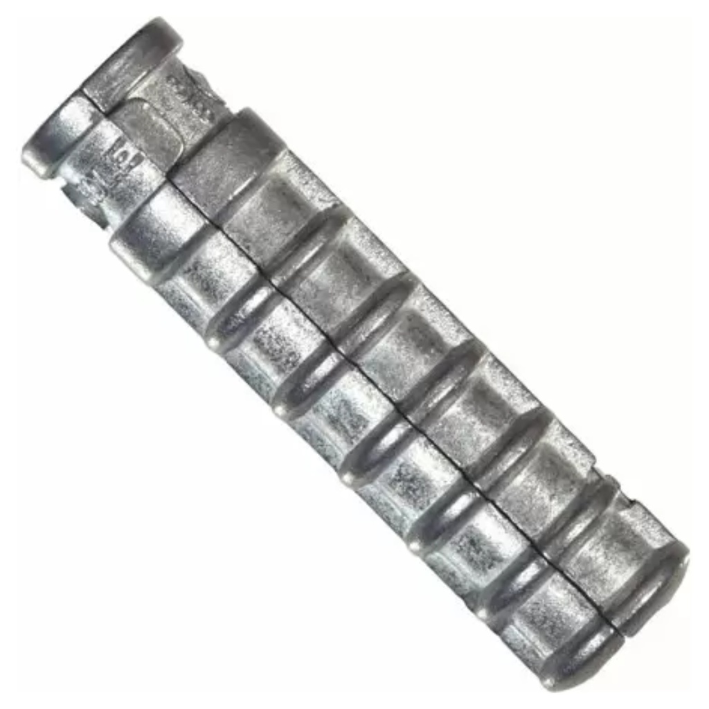 Taquete Para Perno Tirafondo De 1/2 Pulgada Plata 50 Piezas