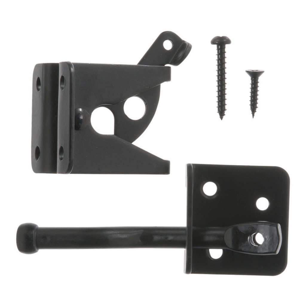 GATE LATCH ADJ IN 4"BLK