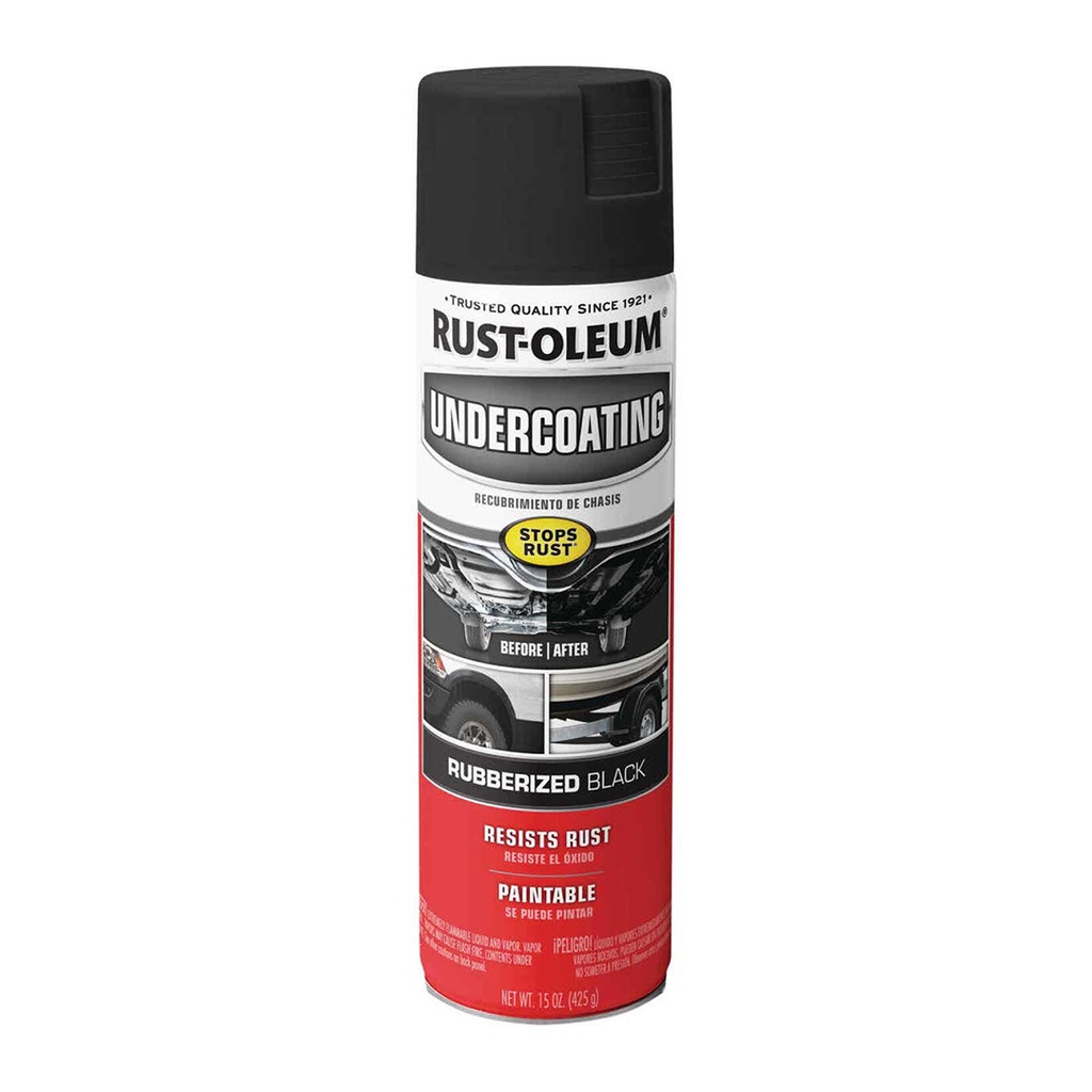 [8339897] Rust-Oleum Automotive Flat/Matte Black Professional Grade Undercoating 15 Oz