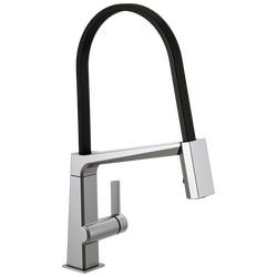 Pivotal Single Handle Exposed Hose Kitchen Faucet