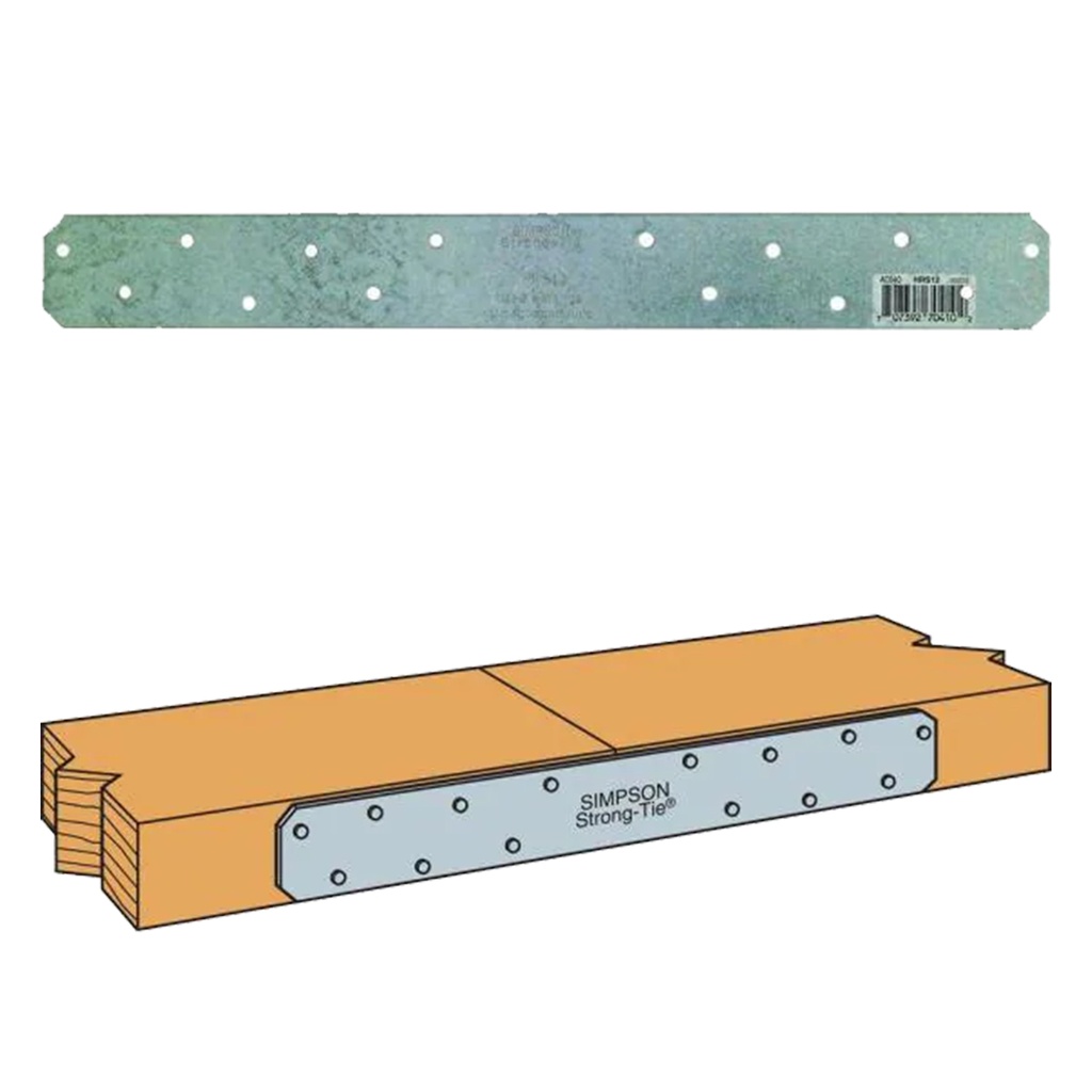 Simpson Strong-Tie 12 in. H X 1.3 in. W 12 Ga. Galvanized Steel Strap