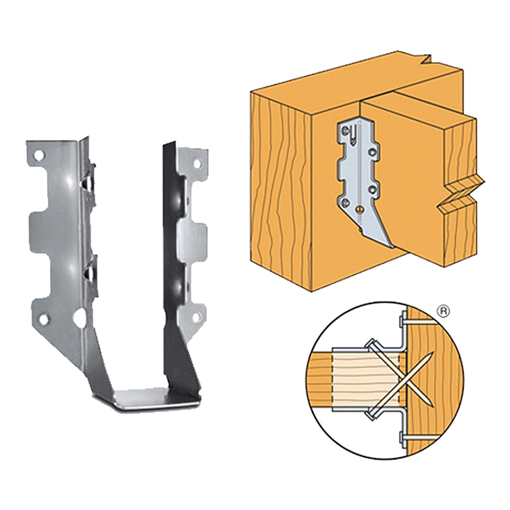[ANCLAJE097] Simpson Strong-Tie 2X6 Face Mount Joist Hanger Lus26ss - All