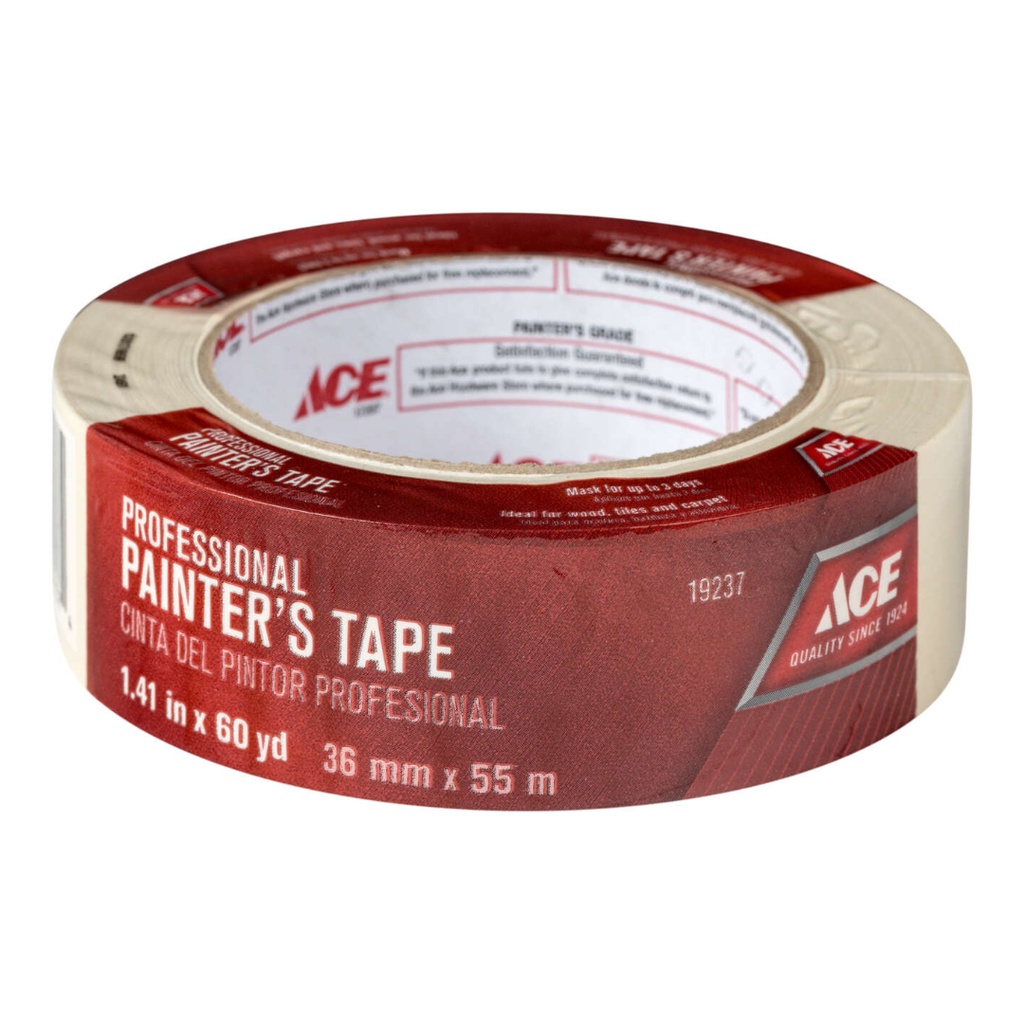 Ace Professional 1.41 in. W X 60 Yd L Beige Medium Strength Painter's Tape 1 Pk