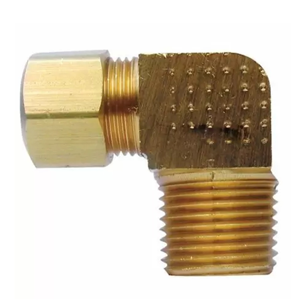 JMF Company 5/8 in. Compression X 1/2 in. D MPT Brass 90 Degree Elbow