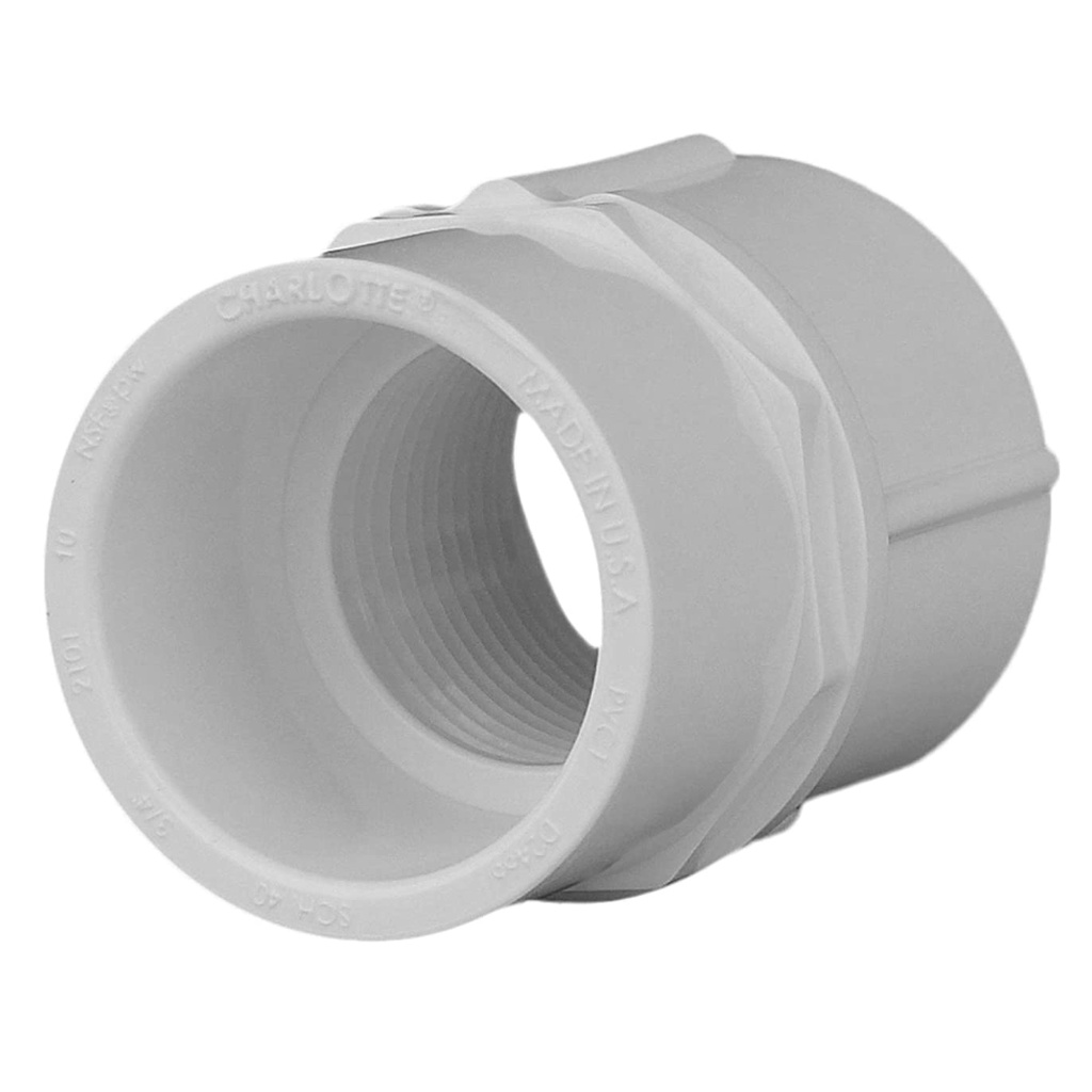 ADAPT. HEMBRA 3/4 SCH40 GRIS