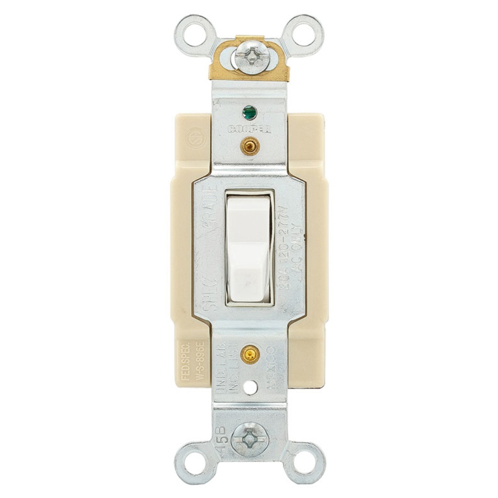 SWITCH 4W 20A 120/277V WH CS420W