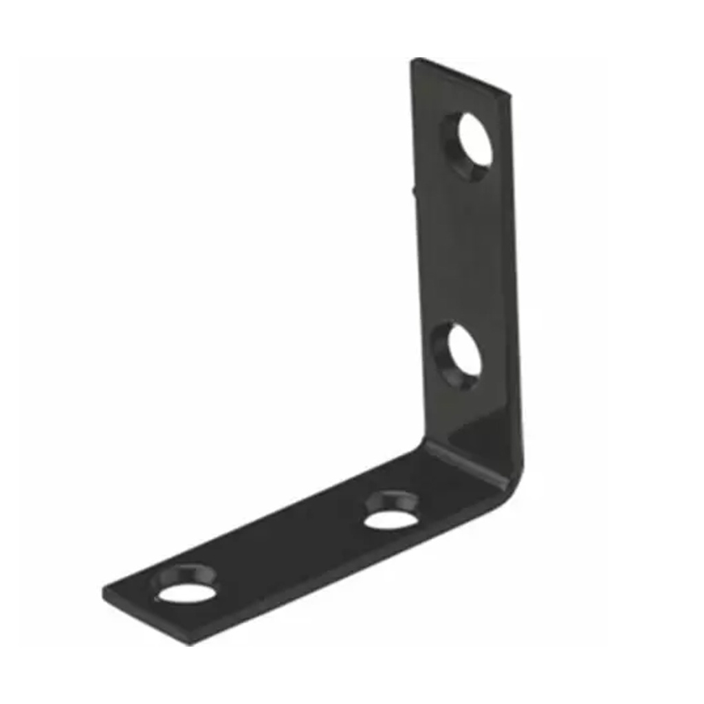 [5002295] National Hardware 2 in. H X 0.625 in. W X 0.08 in. D Black Steel Inside Corner Brace