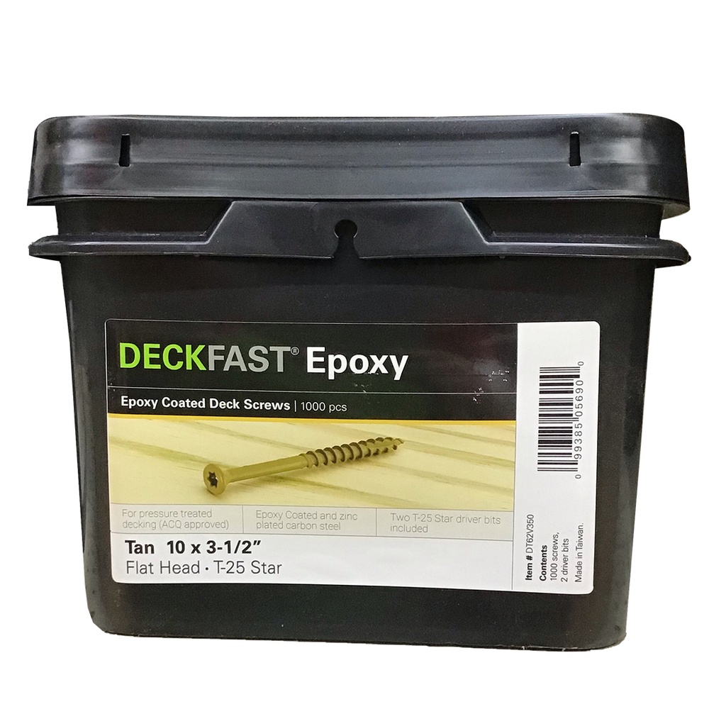 DECKFAST 10X3-1/2 TORX TAN 1K