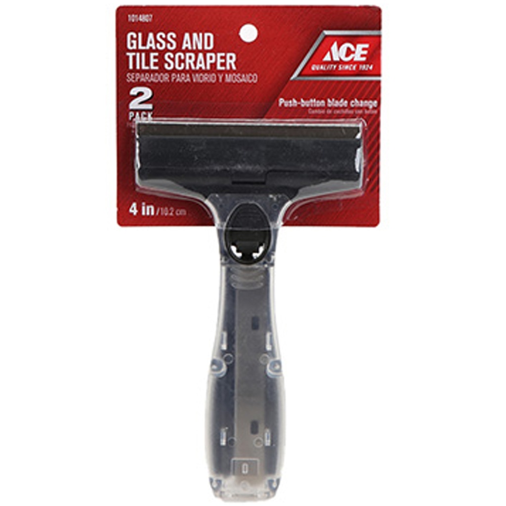 SCRPR W/BLADE GLASS 4"W