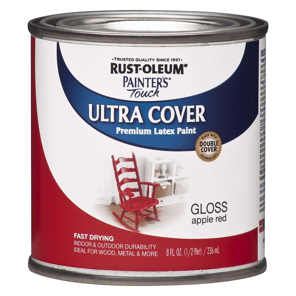 [1534601] Painters Touch 1966-730 1/2 Pint Apple Red Painters Touch Multi-Purpose Paint