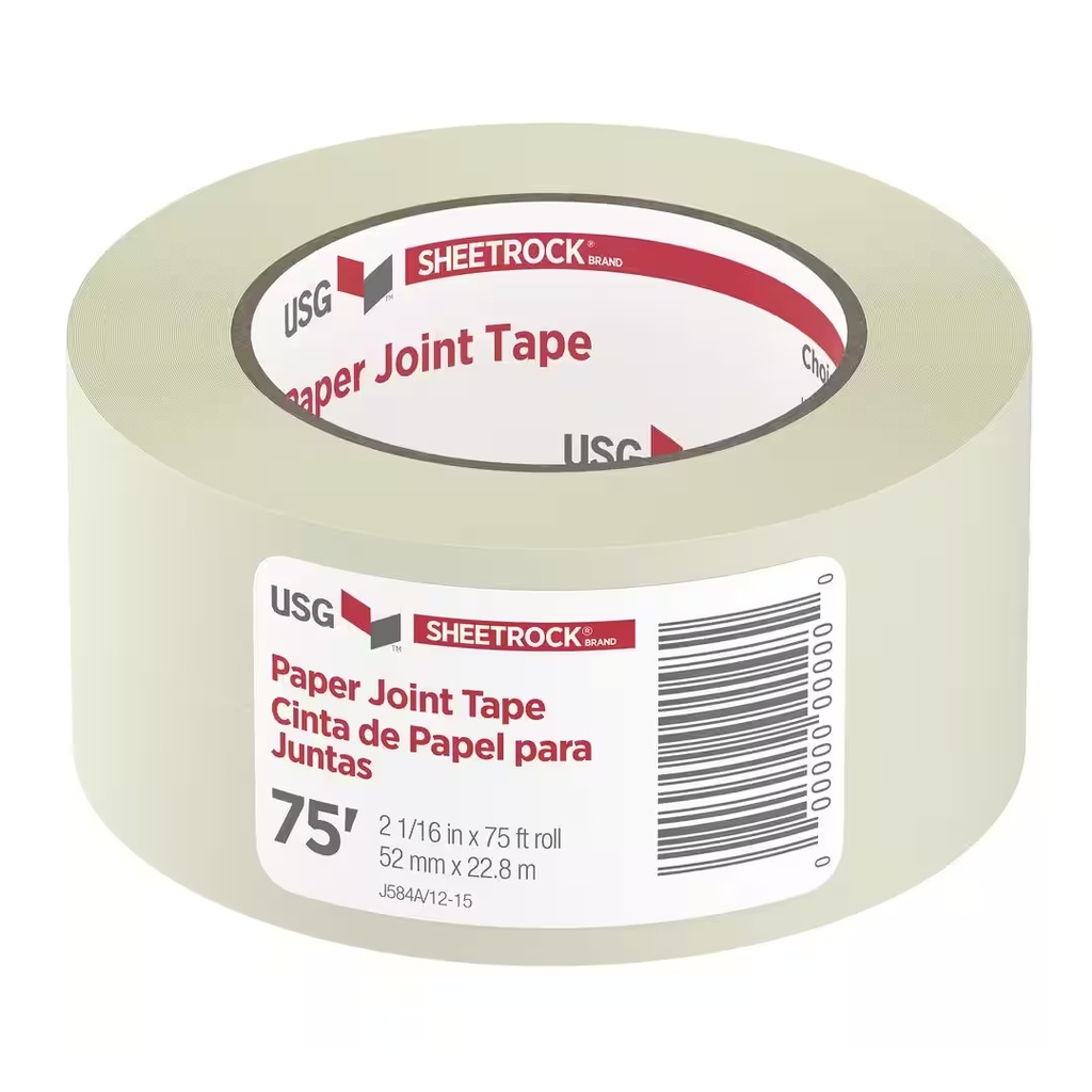 ADFORS FDW6620-U Drywall Joint Tape 75 Ft. L X 2  W Paper White White