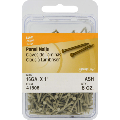 PANEL NAILS 16GA X 1" ASH 6OZ