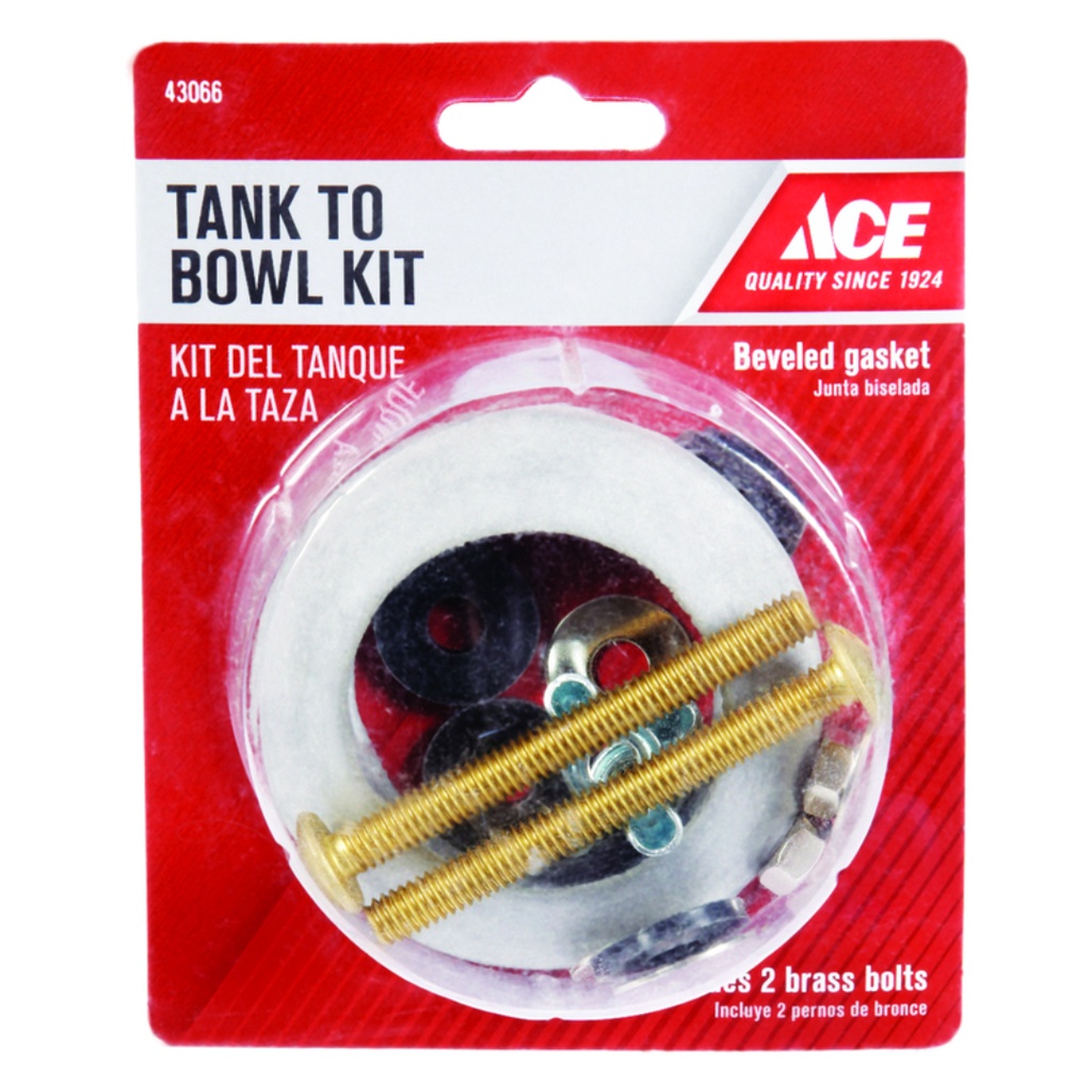 Ace Tank to Bowl Kit Brass/Rubber