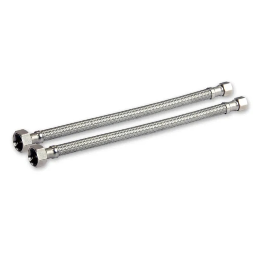 Ace 3/8 in. Compression X 3/8 in. Dia. Copper Stainless Steel Faucet Supply Line 12 in.