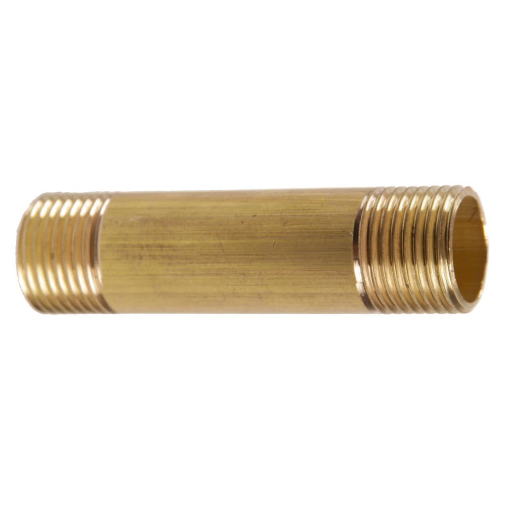 JMF Company 3/4 in. MPT X 3/4 in. D MPT Brass Nipple 2-1/2 in. L