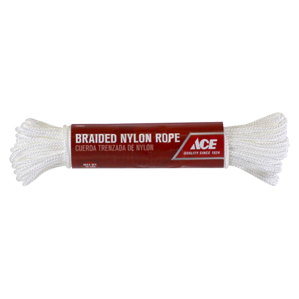 Nylon 1/8  X 48  Multi-Purpose Cord Ace Rope - Packaged 75851 082901758518