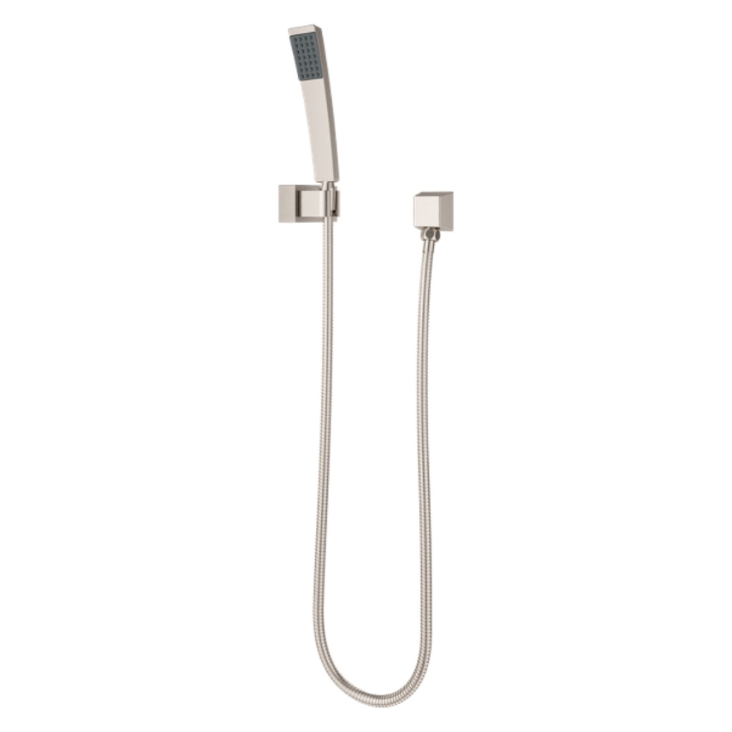 Kenzo 1-Spray 1.84 in. Single Wall Mount Low Flow Handheld Shower Head in Brushed Nickel