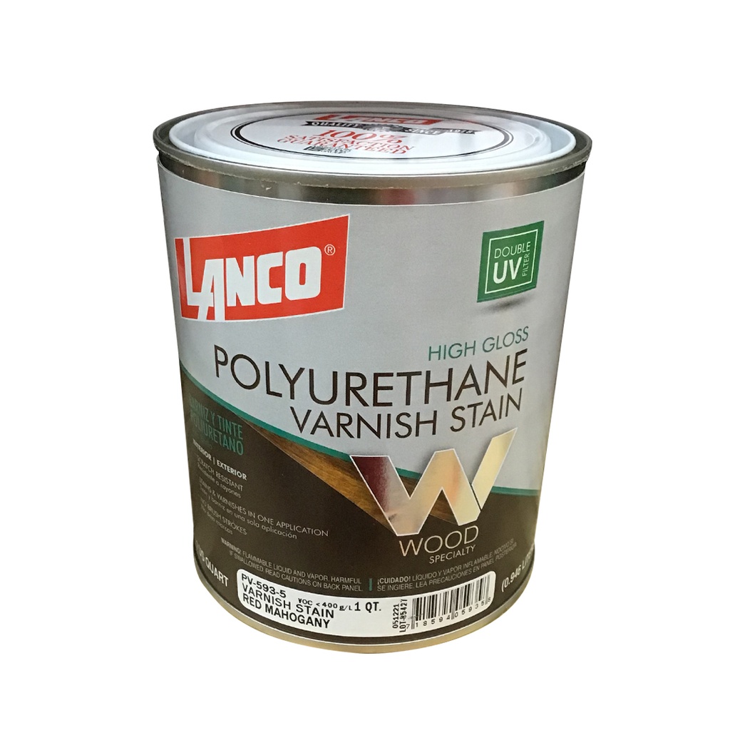 LANCO V/STAIN RED MAHOGANY QT.