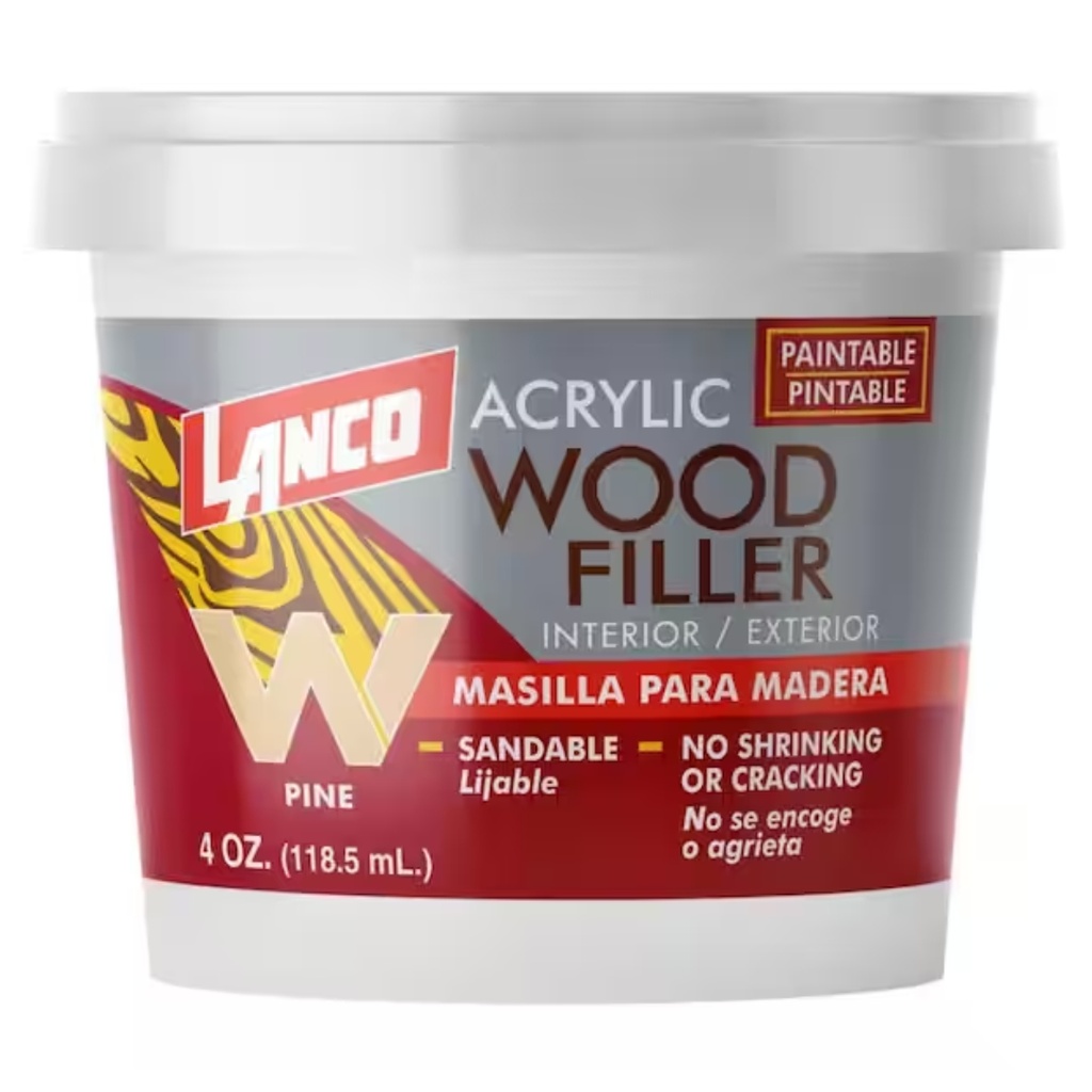 [WF8278] LANCO ACRY.W/FILLER 4 OZ PINE