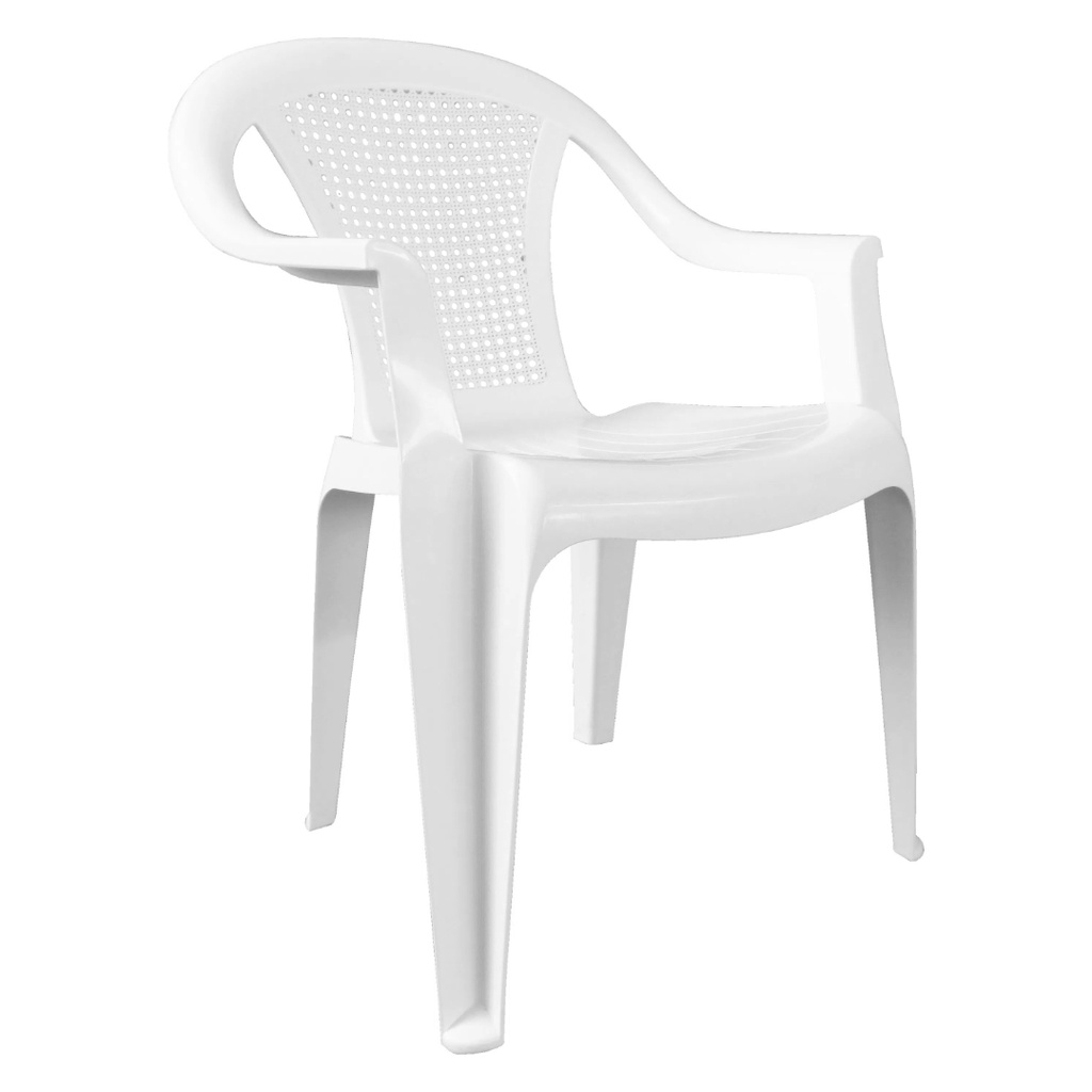 SILLA TURIN BLANCA CON BRAZO