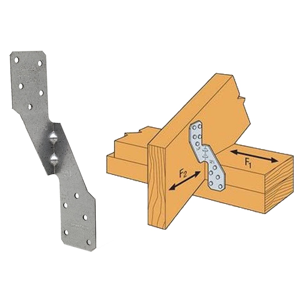 Simpson Strong-Tie ZMax 6 in. H X 1.69 in. W 18 Ga. Galvanized Steel Hurricane Tie
