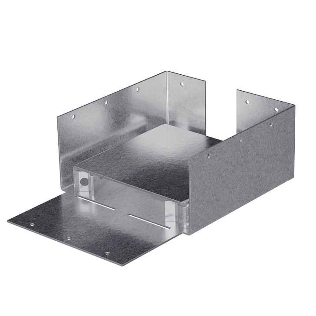 Simpson Strong-Tie ZMax 3 in. H X 5.5 in. W 12 Ga. Steel Post Base