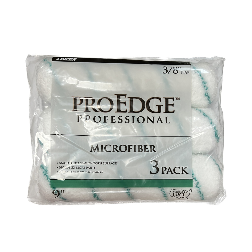 3PK 9'' X 3/8'' EDGE MICROFIBER