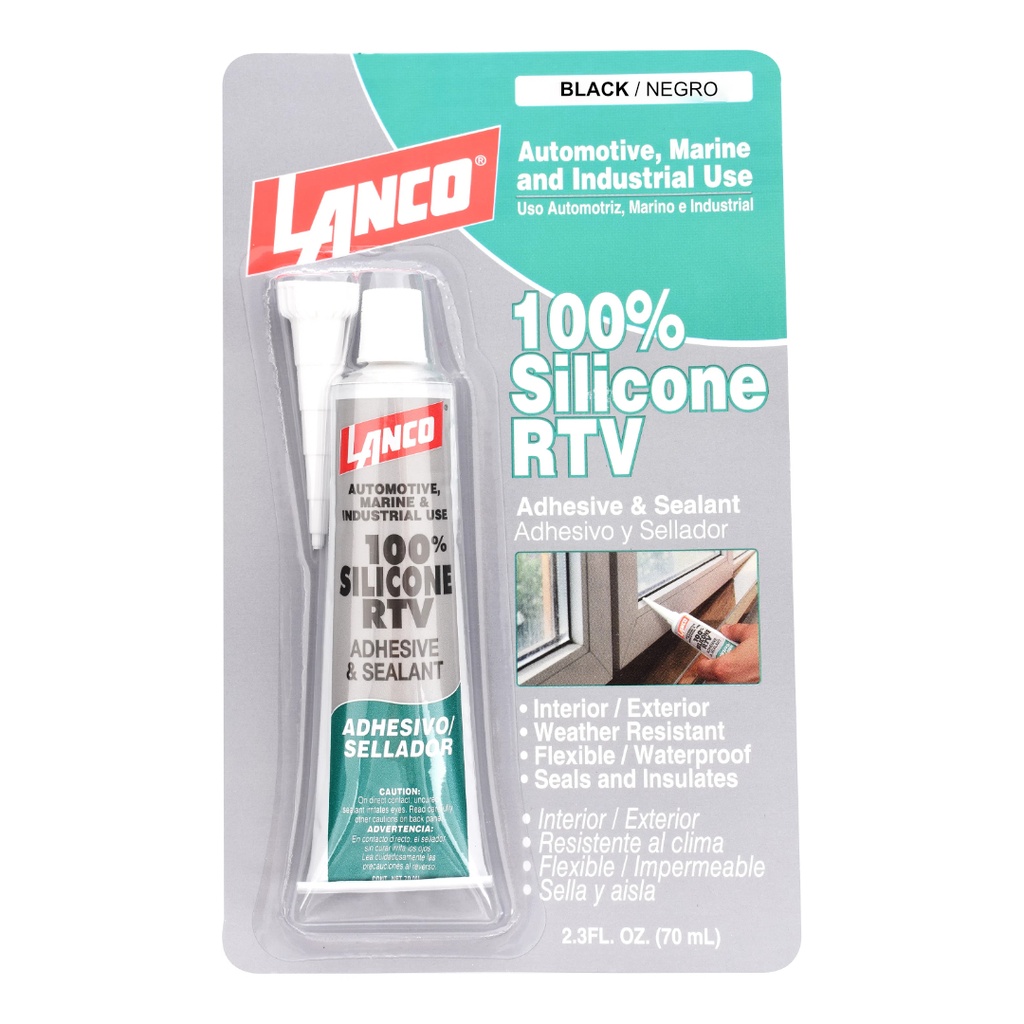 LANCO SILICONE RTV NEGRO 70ML