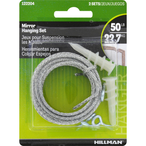 Hillman Picture Hardware 122204 Wallboard Hanging Anchor Kit  Zinc  2 Set