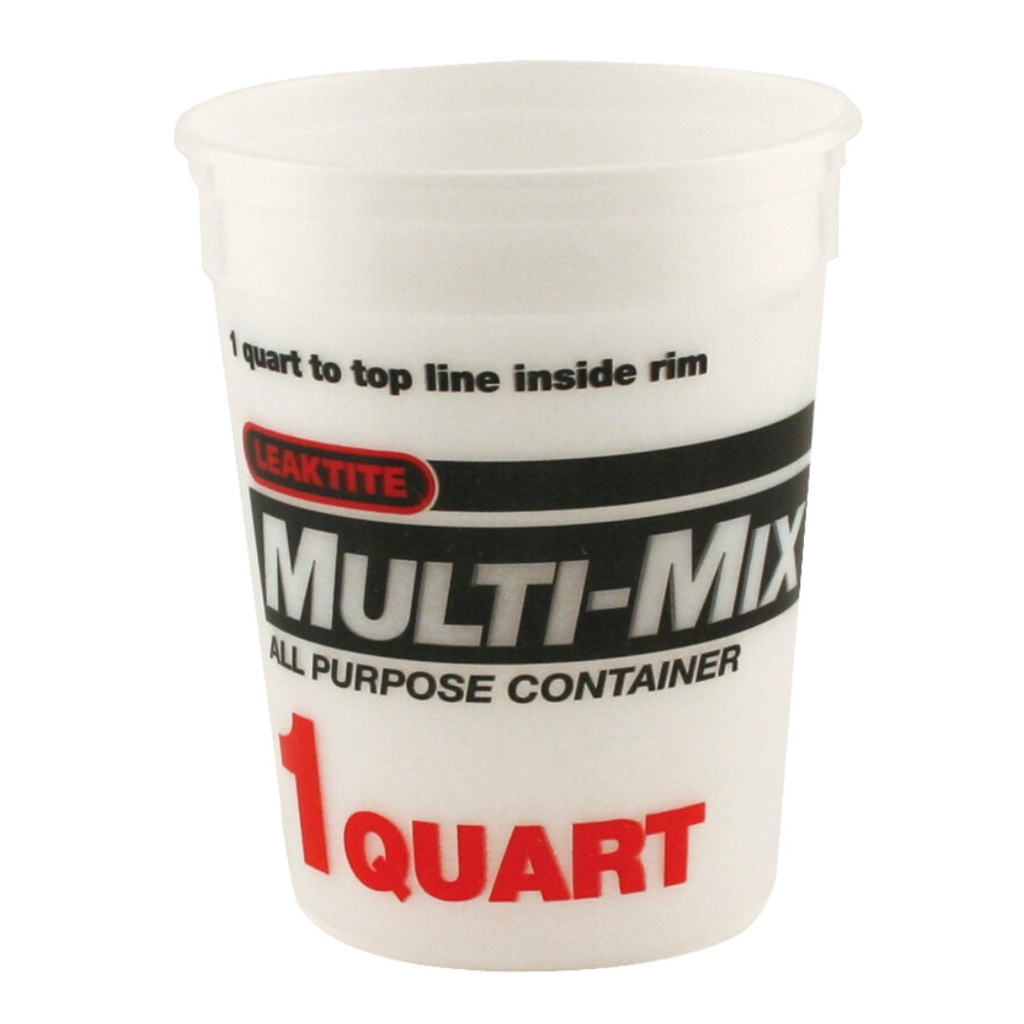 Leaktite Clear 1 Qt Multi-Mix Container