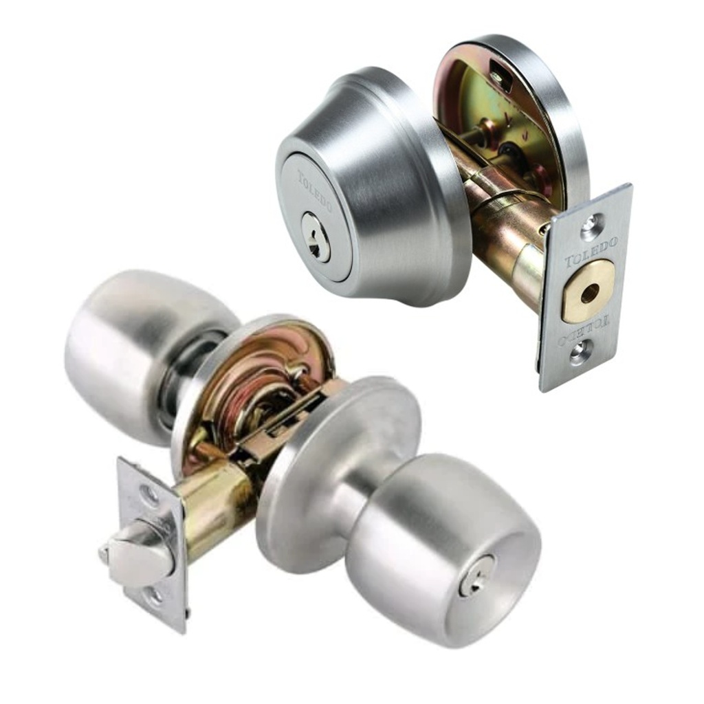 Toledo V1500MAUS32D Malaga Single Cylinder Comboset, Stainless Steel