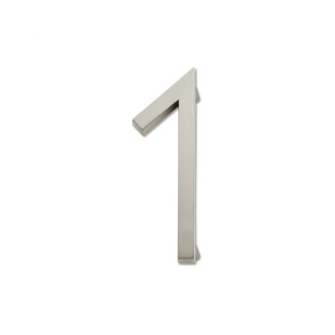 [385000301] Atlas Homewares AVN1 Modern Avalon Address Number 1 Brushed Nickel Home Accents Address Numbers