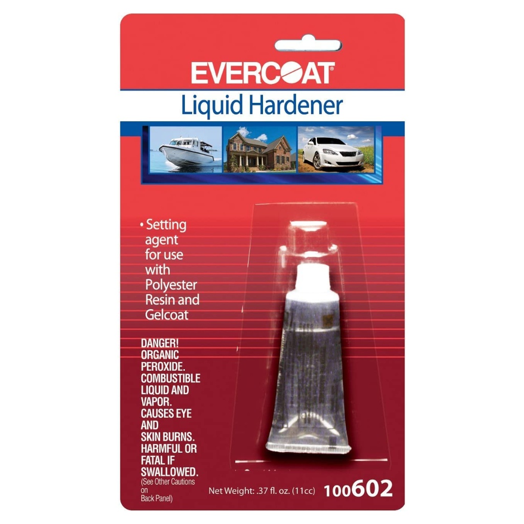 Evercoat - Liquid Hardener - 11cc for Quart - .37 Oz. - 100602