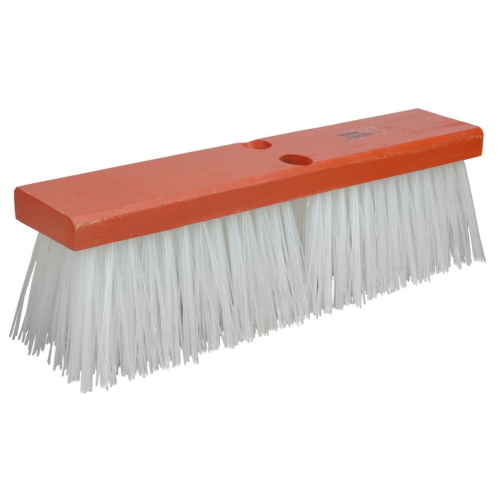 CEPILLO CARRE. NYLON WHT 14" C/P