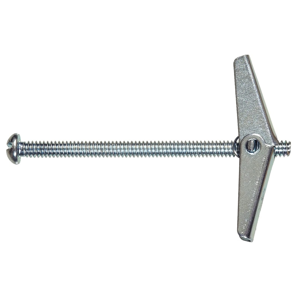 Hillman 1/8 in. Dia. X 4 in. L Round Steel Toggle Bolt 2 Pack