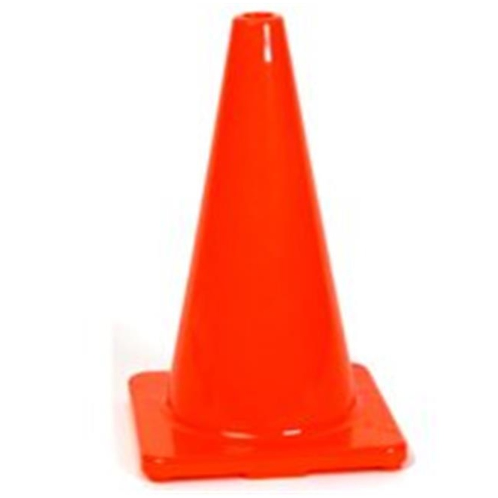 Home Plus Orange Safety Cone 12 in. H X 8.3 in. W