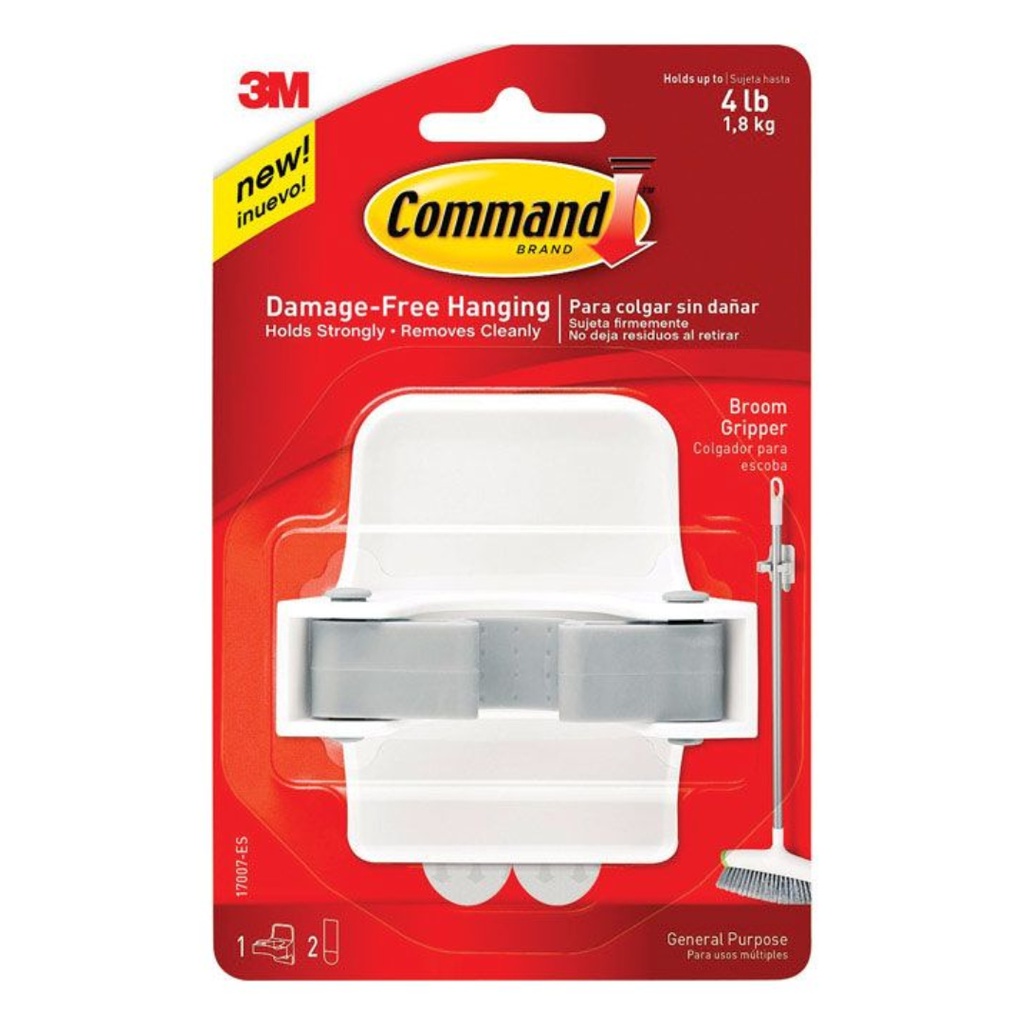 Command Med Hooks Clear Strips Pk2