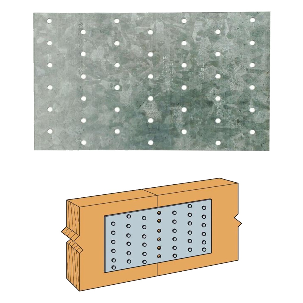 TP 4-1/8 in. X 7 in. 20-Gauge Galvanized Tie Plate