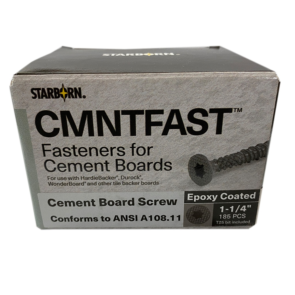 Starborn CMNTFAST Fasteners for Cement Boards Epoxy Coated 1-1/4  185 PCS