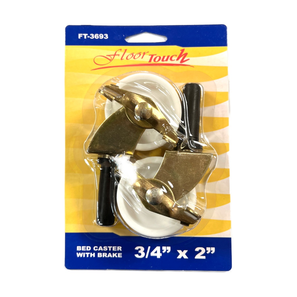 BED WHEELS W/BRAKE 3/4X2" P2