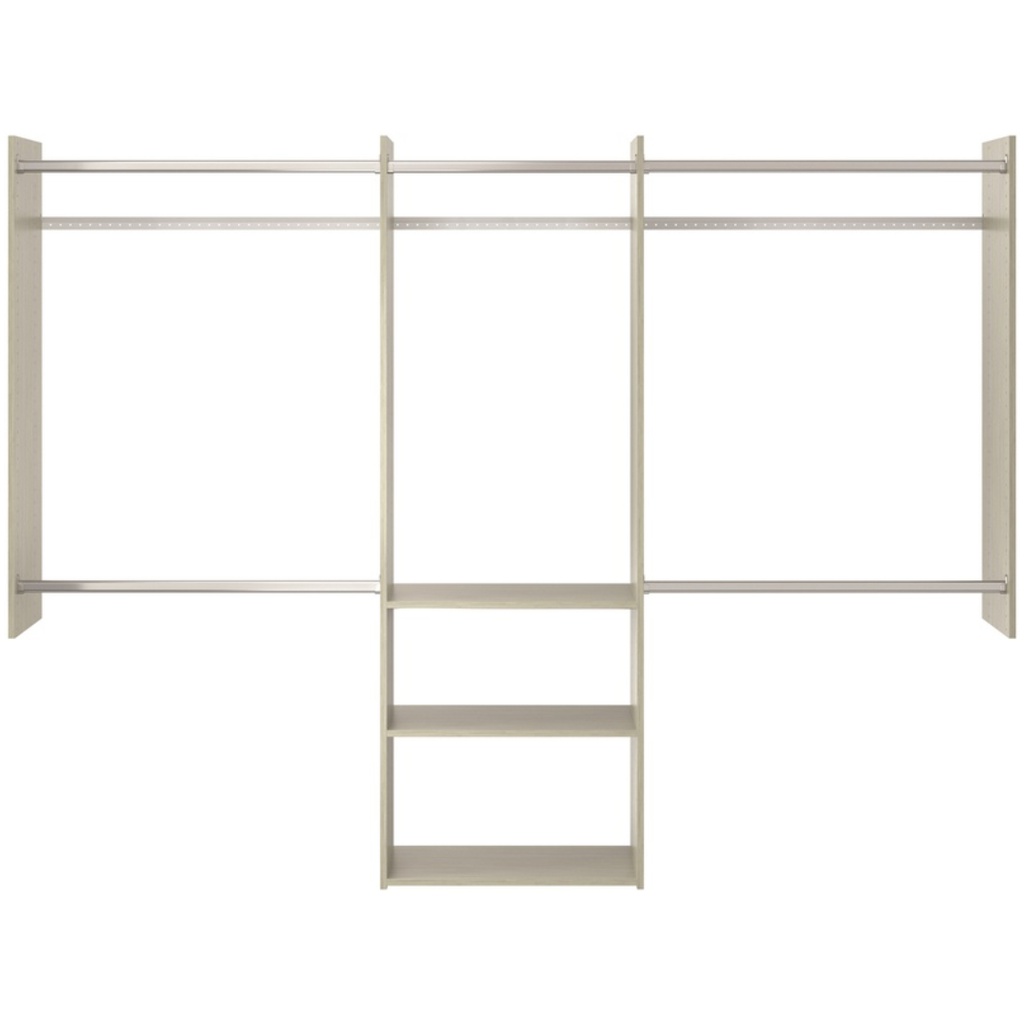 Easy Track 84 in. H X 96 in. W X 14 in. L Steel Deluxe Starter Closet Kit