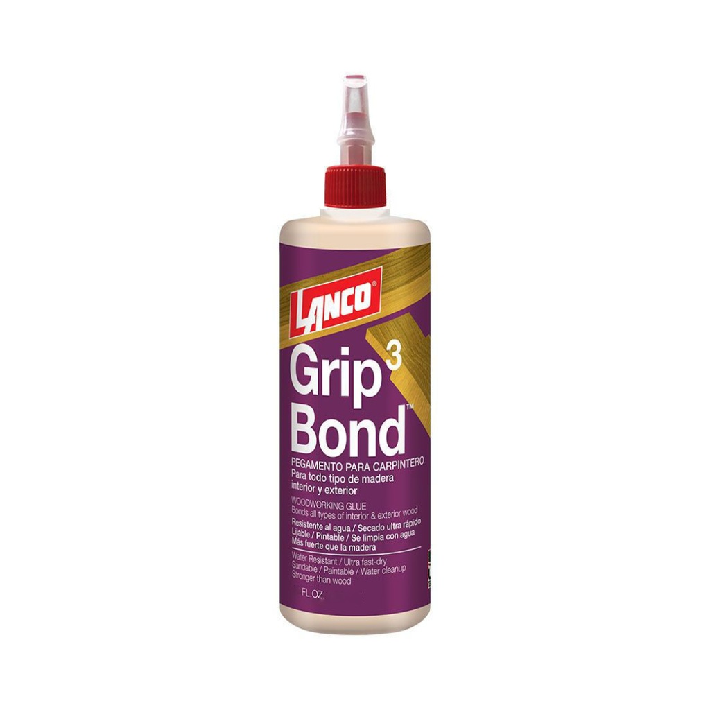 LANCO GRIP B-3 YELLOW GLUE 8 OZ