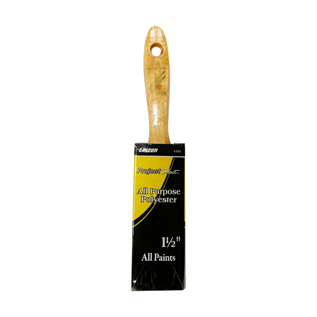 [1123-15] WC Paint Brush, 112 in W, 214 in L Bristle, Beaver Tail Handle