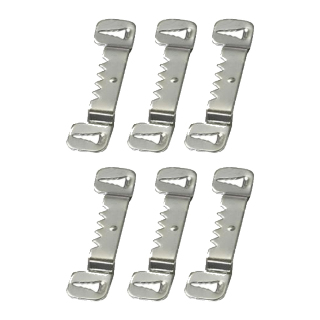[121126] Hillman AnchorWire Steel Zinc Silver Push Pin Self-Leveling Hanger 6 Pack Steel