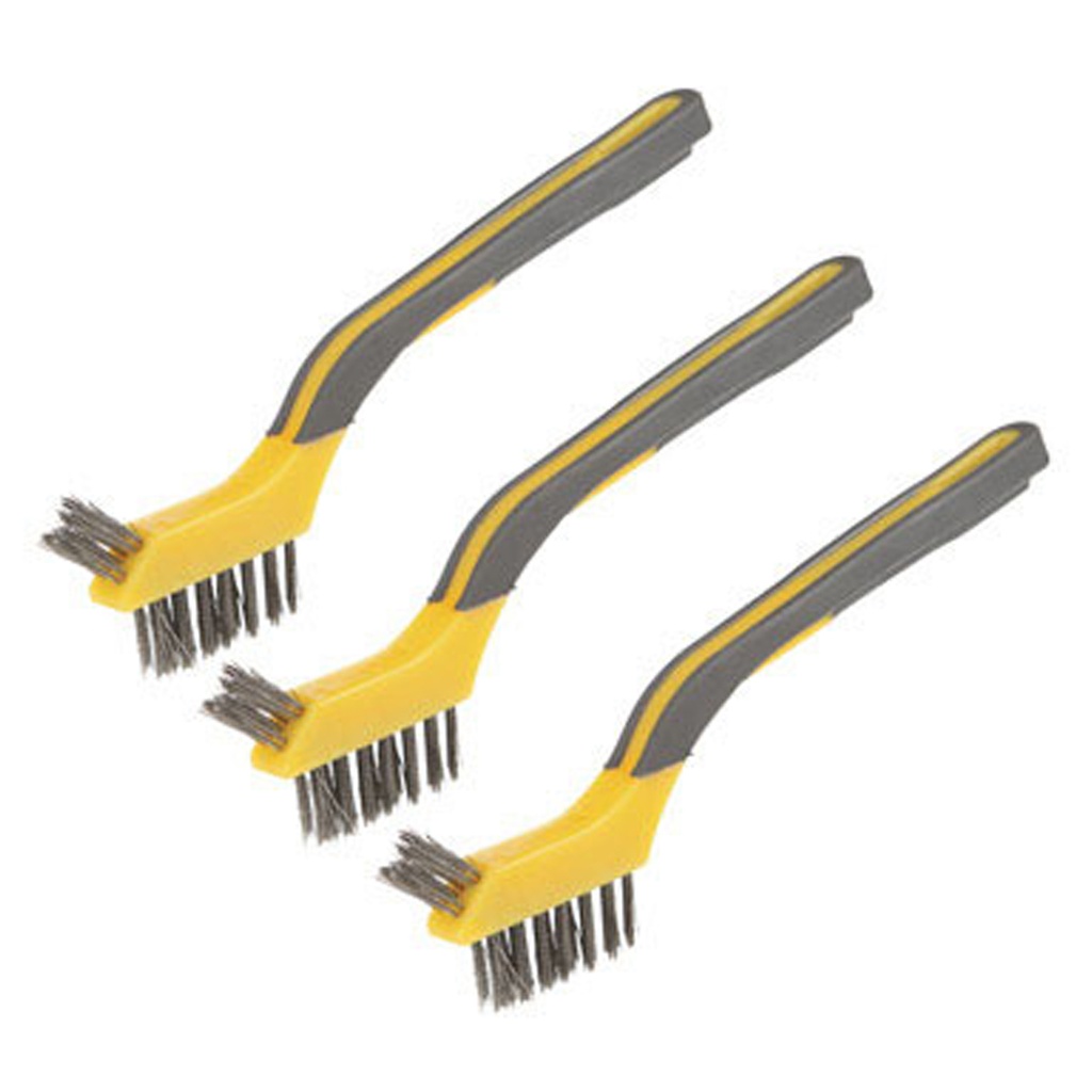 Wire Brush Mini Ss 3pk