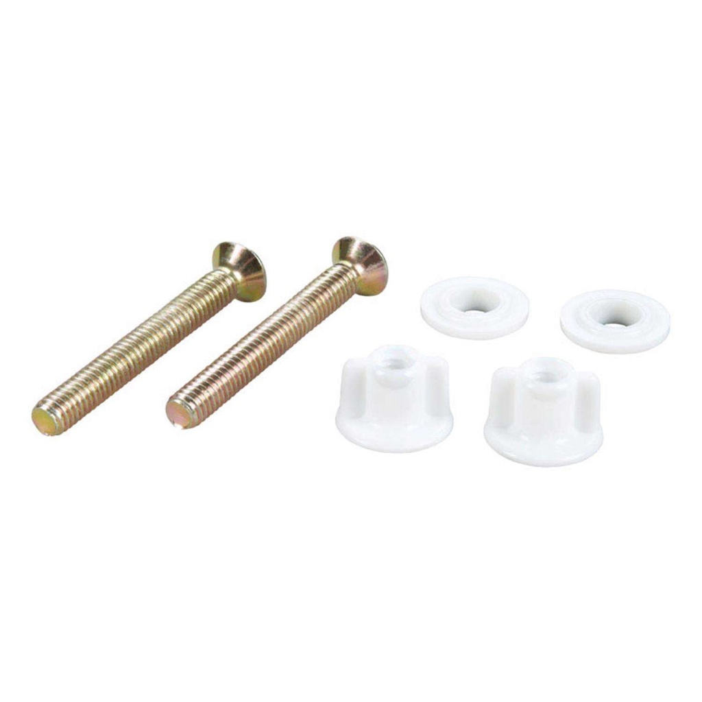 Ace Toilet Seat Hinge Bolts Plated Brass for Universal