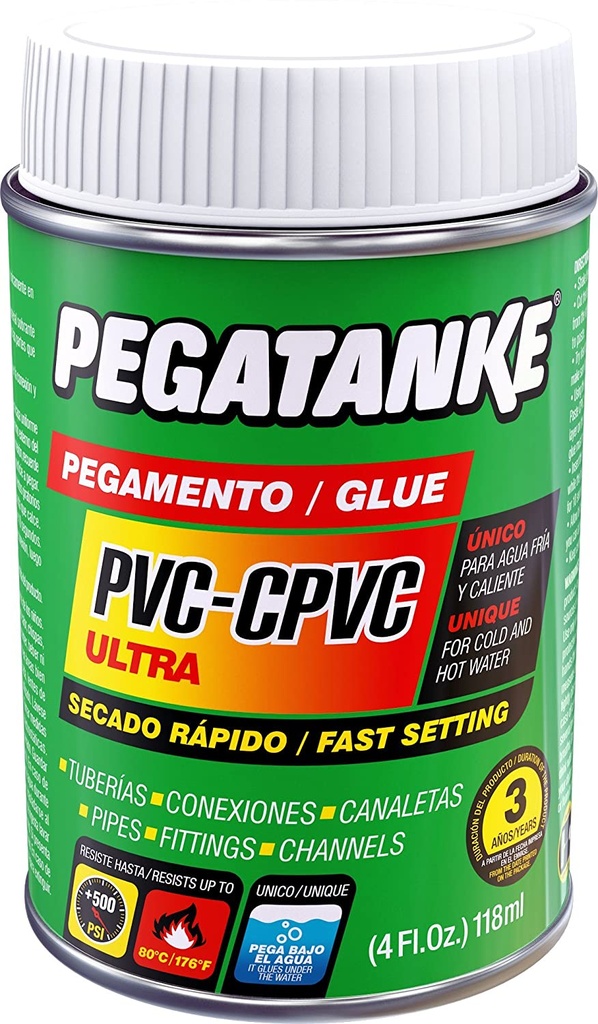 PEGA PEGATANKE PVC/CPVC 4 OZ