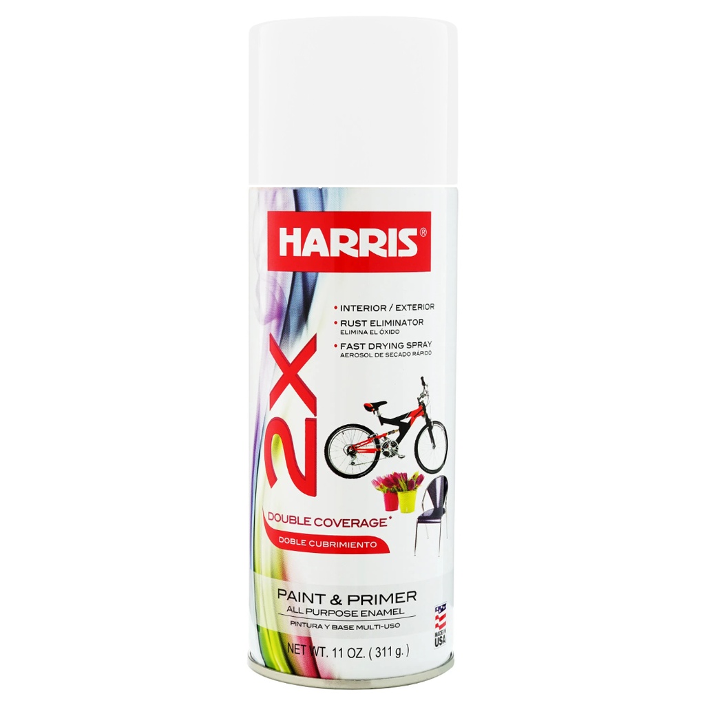 [420011449] HARRIS 2X FLAT WHITE SPRAY 11 OZ